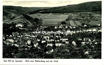 BAD ORB IM SPESSART - BLICK VOM MOLKENBERG AUF DIE STADT....