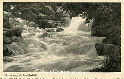 BRAUNLAGE / HARZ - BODEWASSERFÄLLE. Photopostkarte...