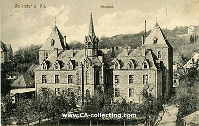 VALLENDAR AM RHEIN - HOSPITAL. Photopostkarte. 1915 als...