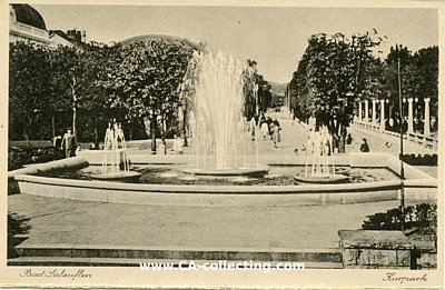 BAD SALZUFLEN - KURPARK. Photopostkarte 1920/30er-Jahre....