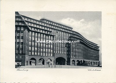 HAMBURG - CHILEHAUS. Photopostkarte 1950er-Jahre....