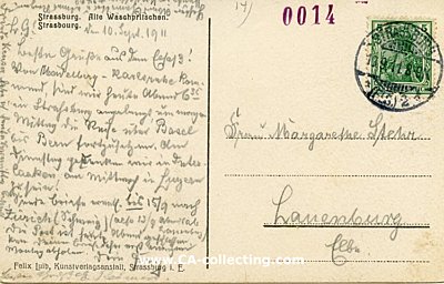 Photo 2 : STRASSBURG - ALTE WASCHPRITSCHEN. Farbpostkarte. 1911...