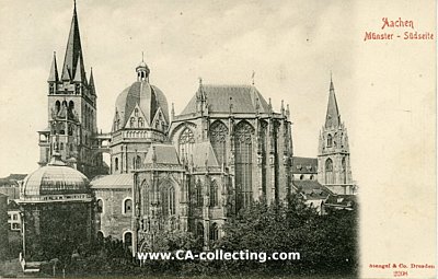 AACHEN - MÜNSTER - SÜDSEITE. Photopostkarte um...