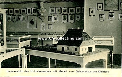 WESSELBUREN - INNENANSICHT DES HEBBELMUSEUMS MIT MODELL...