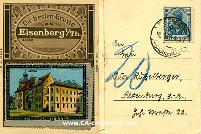 Photo 2 : EISENBERG / THÜRINGEN. Photopostkarte. 1920 gelaufen...