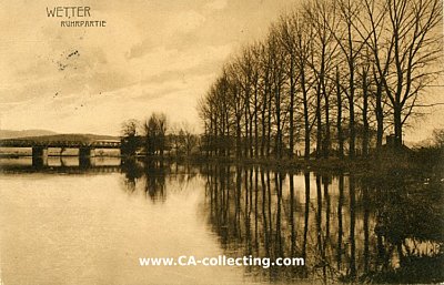 WETTER - RUHRPARTIE. Photopostkarte. Cramers...