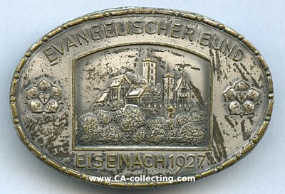 EISENACH. Abzeichen des Evangelischen Bund Eisenach 1927....