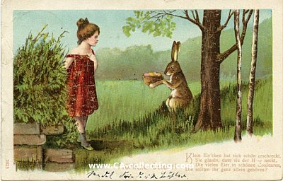 OSTERGRUSS-POSTKARTE 'Fröhliche Ostern!'...