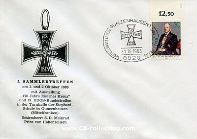 SONDER-BRIEFUMSCHLAG '170 JAHRE EISERNES KREUZ' mit...