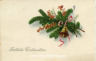 WEIHNACHTS-POSTKARTE 'Fröhliche Weihnachten'...