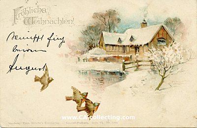 WEIHNACHTS-POSTKARTE 'Fröhliche Weihnachten!'...