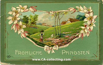 PFINGSTEN-POSTKARTE 'Fröhliche Pfingsten'....