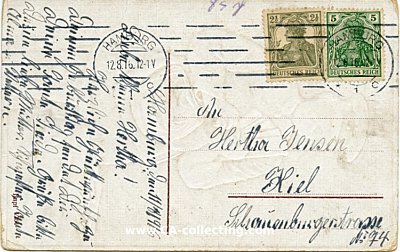 Photo 2 : PRÄGEDRUCK-GEBURTSTAGS-POSTKARTE 'Herzlichen...