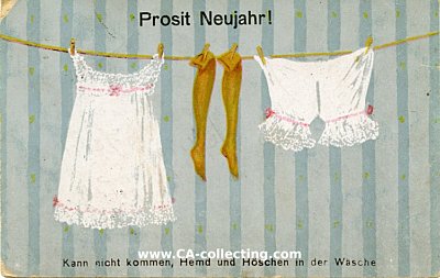 NEUJAHRS-POSTKARTE 'Prosit Neujahr!'...