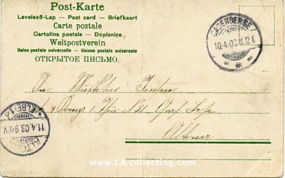 Photo 2 : NEUJAHRS-POSTKARTE 'Viel Glück!' 24.00-Neujahrsuhr...