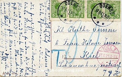 Foto 2 : GLÜCKWUNSCH-POSTKARTE 'Hjertelig Lykenskning' zwei...