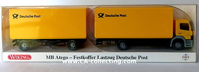 WIKING 82-09 - MB ATEGO FESTKOFFER-LASTZUG DEUTSCHE POST....