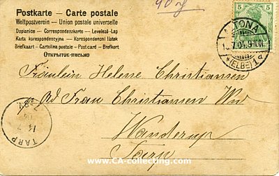 Foto 2 : POSTKARTE 'L' (wie Liebe). 1904 aus Altona gelaufen mit...