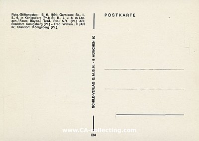 Photo 2 : FARB-POSTKARTE Fahne des Fußartillerie-Regiments...