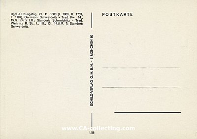 Foto 2 : FARB-POSTKARTE Bataillonsfahne vom Grenadier-Regiment...