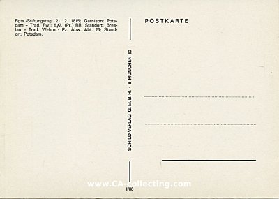 Photo 2 : FARB-POSTKARTE Fahne des Leib-Garde-Husaren-Regiments....