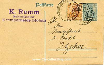 DEUTSCHES REICH - GANZSACHE-POSTKARTE - 30 PFENNIG...