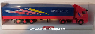 WIKING 5180232 - SCANIA PRITSCHEN-SATTELZUG - SCANIA. In...