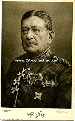 PHOTO-PORTRÄTPOSTKARTE 'Freiherr von der Goltz'....