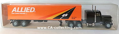 WIKING 27527 - 40 FT-CONTAINER SATTELZUG PETERBILT-...