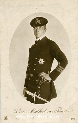 PHOTO-PORTRÄTPOSTKARTE 'Prinz Adalbert von...