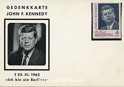 BUNDESREPUBLIK DEUTSCHLAND - GEDENKKARTE John F. Kennedy...