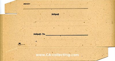 BLANKO-FELDPOST-FALT-PÄCKCHEN Kapeha 2169.