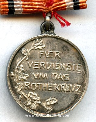 Photo 2 : ROTE KREUZ-MEDAILLE 2.KLASSE 1898. Miniatur 15,5 mm...