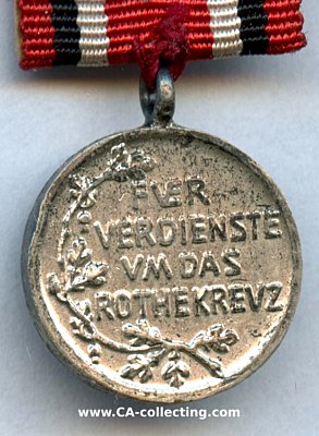 Foto 2 : ROTE KREUZ-MEDAILLE 2.KLASSE 1898. Miniatur 15,5 mm...