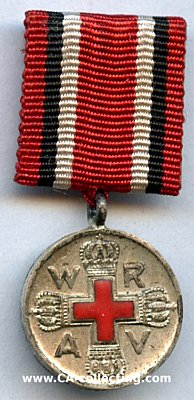 ROTE KREUZ-MEDAILLE 2.KLASSE 1898. Miniatur 15,5 mm...