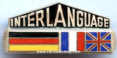 INTERLANGUAGE Abzeichen Deutsch-Französisch-Englisch...