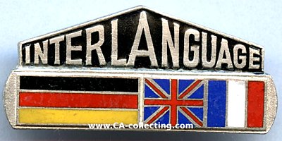 INTERLANGUAGE Abzeichen Deutsch-Englisch-Französisch...