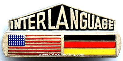 INTERLANGUAGE Abzeichen Amerikanisch-Deutsch...