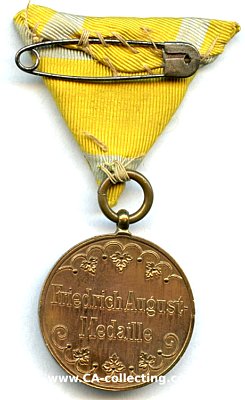 Photo 2 : BRONZENE FRIEDRICH AUGUST-MEDAILLE 1905. Bronze. 28mm am...