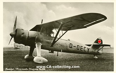 PHOTO-POSTKARTE 'Heinkel-Mehrzwecke-Flugzeug Hs 126'....