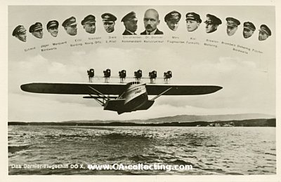 PHOTO-POSTKARTE 'Das Dornier-Flugschiff DO X. das...