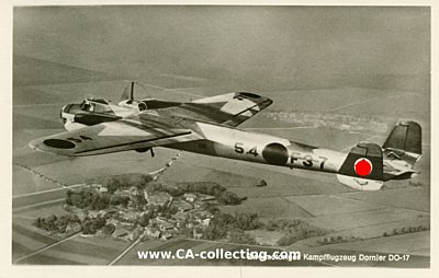 PHOTO-POSTKARTE 'Zweimotoriges Kampfflugzeug Dornier...