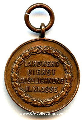 Foto 2 : LANDWEHR-DIENSTAUSZEICHNUNG 2. KLASSE M. 1913. Miniatur...