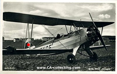 PHOTO-POSTKARTE 'Focke-Wulf Stieglitz'. Nr. 53...