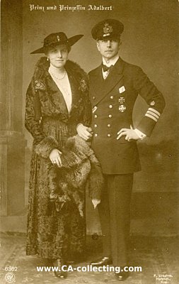 PHOTO-PORTRÄTPOSTKARTE 'Prinz und Prinzessin...