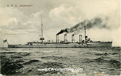 PHOTO-POSTKARTE 'S.M.S. Karlsruhe'. Verlag Fritz...