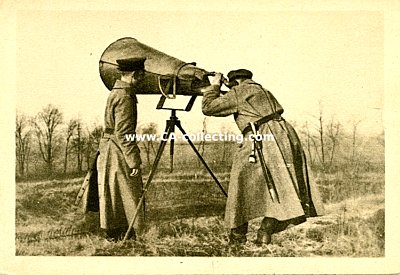 PHOTO-POSTKARTE 'Bei einer Fliegerabwehrabteilung -...