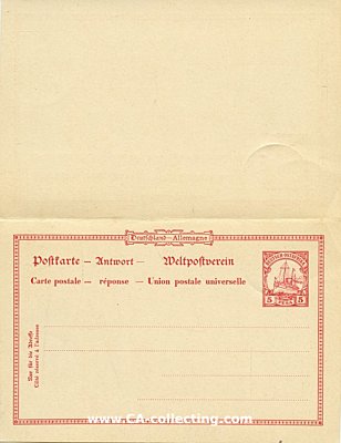 Photo 3 : GANZSACHE-POSTKARTE Deutsch-Ostafrika 5 Pesa. 1903 aus...