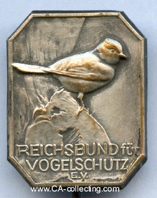 REICHSBUND FÜR VOGELSCHUTZ. Mitgliedsabzeichen um...