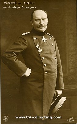 PHOTO-PORTRÄTPOSTKARTE 'General von Beseler der...